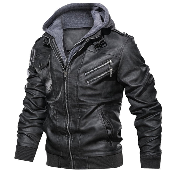 Jaqueta Masculina de Couro Legítimo Macmer mm137